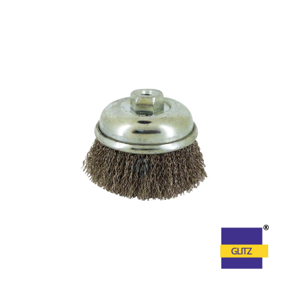 GLITZ HEAVY DUTY STAINLESS STEEL 304 WIRE CUP BRUSH