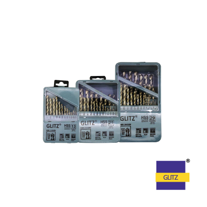 GLITZ HSS M2 DRILL BITS SET - INCHES