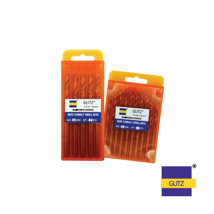 GLITZ M35 COBALT DRILL BITS - STAINLESS STEEL