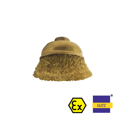 GLITZ HEAVY DUTY 100% NON-SPARK CUP BRUSH 3"