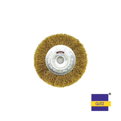GLITZ WHEEL BRUSH - BRASS COATED