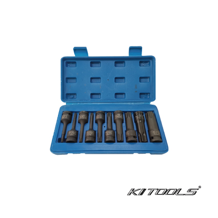 KI TOOLS 1/2” DR. IMPACT SOCKET SET INTERNAL TORX - 10 PCS T30-T100