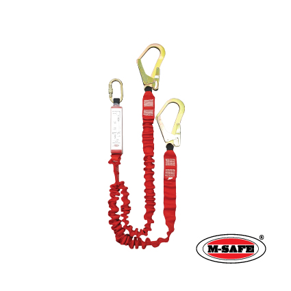 M-SAFE ALLOY STEEL HOOK + DOUBLE LANYARD + ABSORBER SET