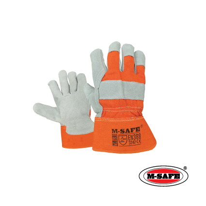 M-SAFE HEAVY DUTY SEMI LEATHER RIGGER GLOVES