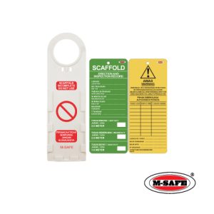 M-SAFE SAFETY SCAFFOLDING TAG & TAG HOLDER