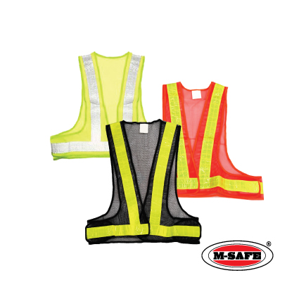 M-SAFE SAFETY VEST V-SHAPE REFLECTIVE