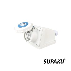 SUPAKU CEE 16A 220-250V - IP67 WEATHERPROOF WALL SOCKET