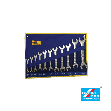 GREAT DOUBLE OPEN END WRENCH SET - 11 PCS (8-32 MM)