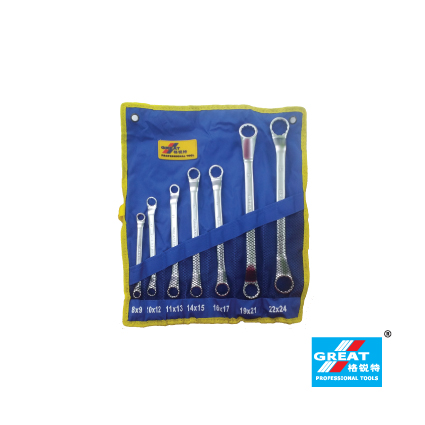 GREAT DOUBLE RING WRENCH SET - 7 PCS (8-24 MM)