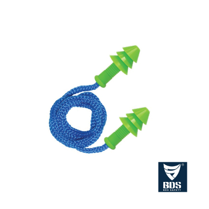 BDS CORDED SILICONE EARPLUG